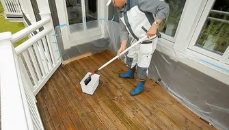 Oliering af terrasse